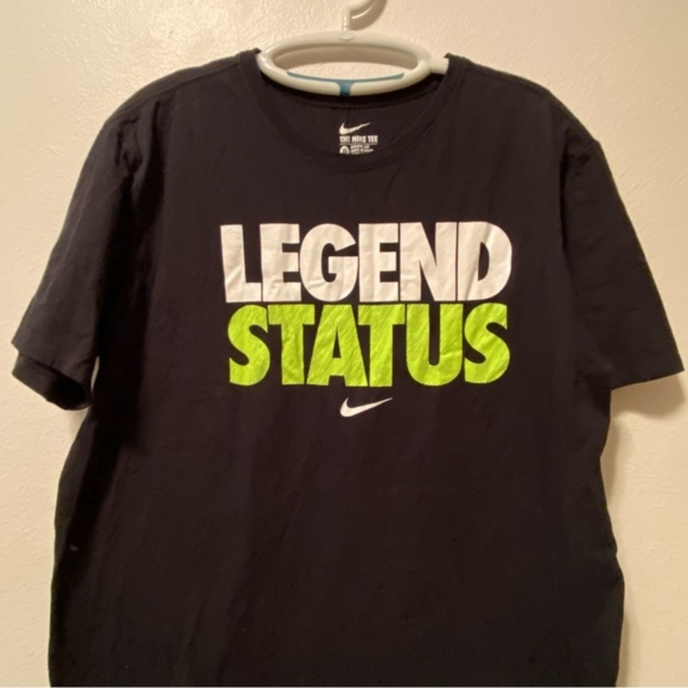 Nike Tee Shirt Mens Size XL Black Legend Status Athletic Cut